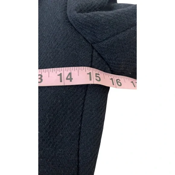 J. Crew Navy Wool PeaCoat Stadium Cloth by Nello Gori SZ: 0P - Picture 6 of 12